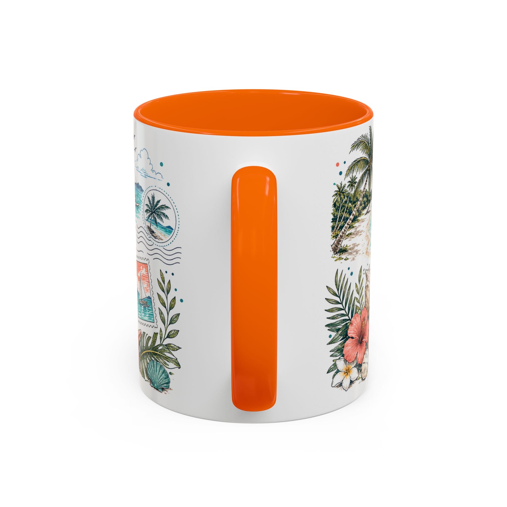Boracay Coffee Mug | Travel Destination Souvenir Gift | Accent Color Ceramic 11oz 15oz