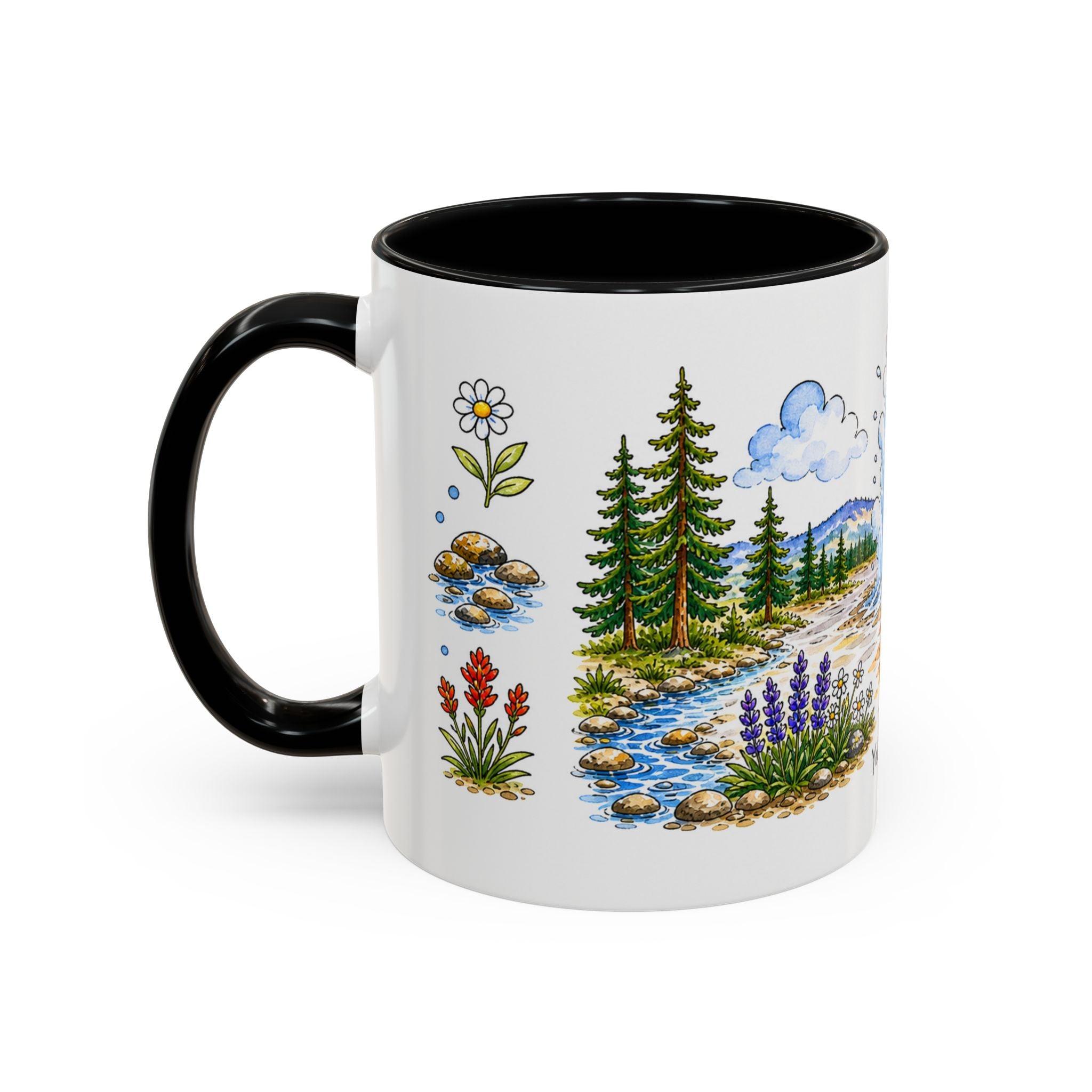 Yellowstone National Park Mug | US Travel Souvenir Accent Coffee Mug | 11oz 15oz Ceramic Cup