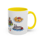 St. Louis Illustrated Travel Mug | City Souvenir Accent Coffee Mug | 11oz 15oz Ceramic Cup