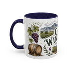 Cape Winelands Coffee Mug | Travel Destination Souvenir Gift | Accent Color Ceramic 11oz 15oz