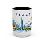 Taiwan Coffee Mug | Travel Souvenir Accent Mug | Place Gift Ceramic Cup 11oz 15oz