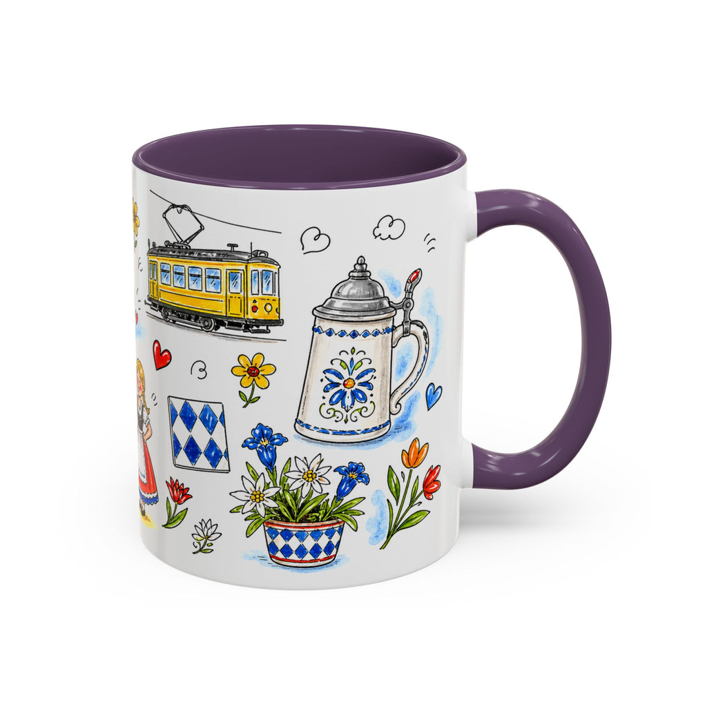 Munich Travel Mug | European City Souvenir Accent Coffee Mug | 11oz 15oz Ceramic Cup