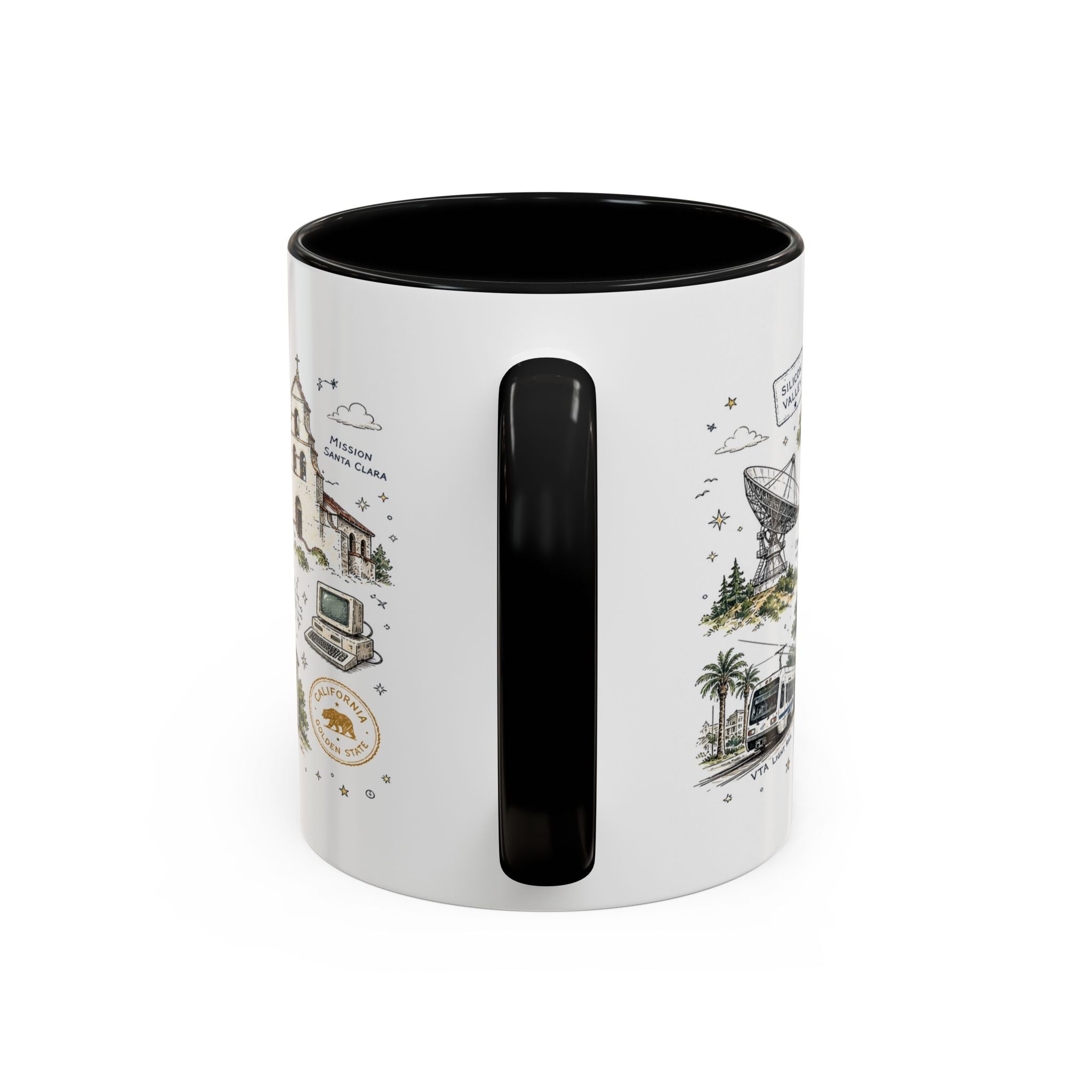 San Jose Coffee Mug | California Souvenir City Gift | Accent Color Ceramic 11oz 15oz