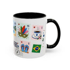 Rio de Janeiro Coffee Mug | Postage Stamp Collage Mug | Travel Souvenir Accent Cup 11oz 15oz