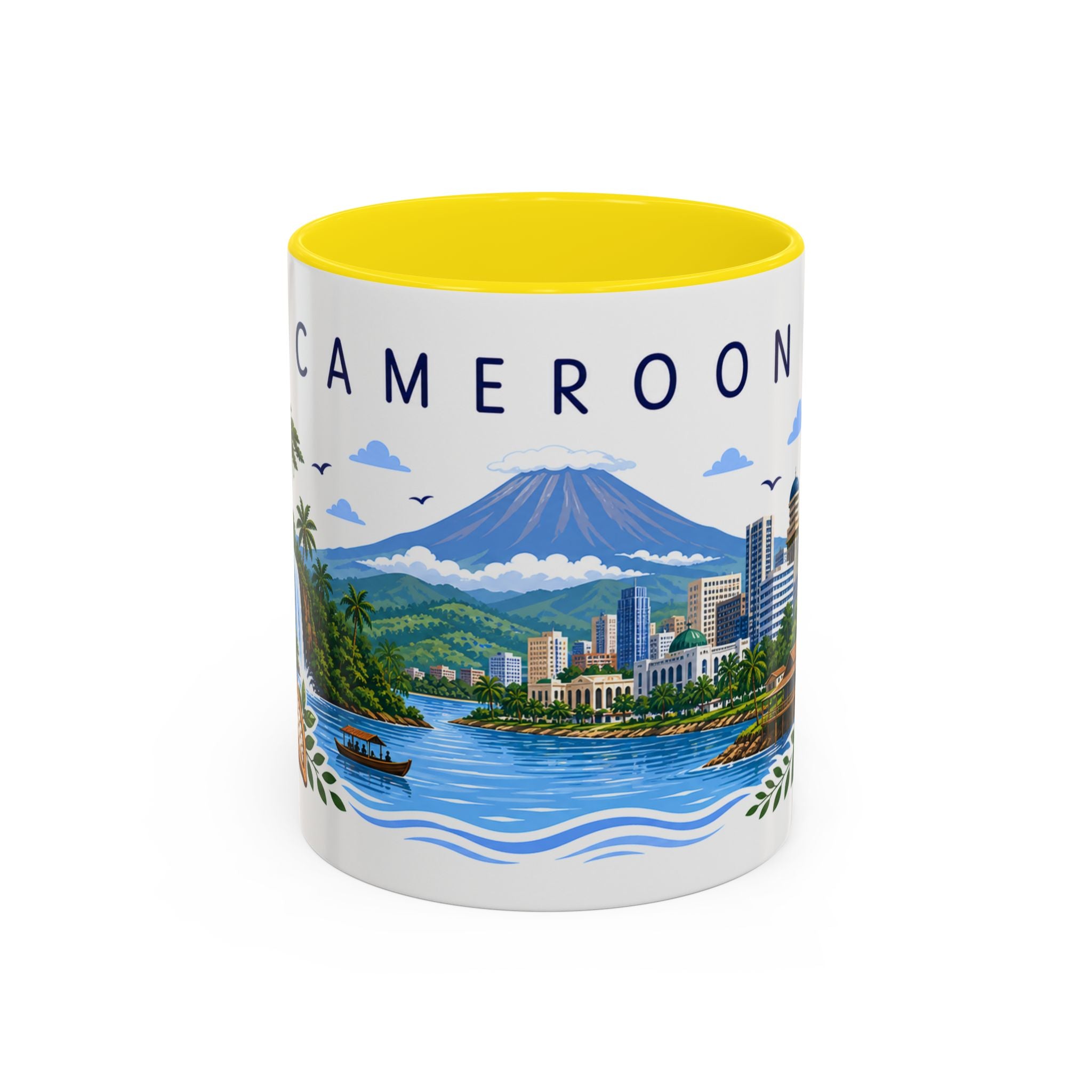 Cameroon Coffee Mug | Travel Souvenir Accent Mug | Place Gift Ceramic Cup 11oz 15oz