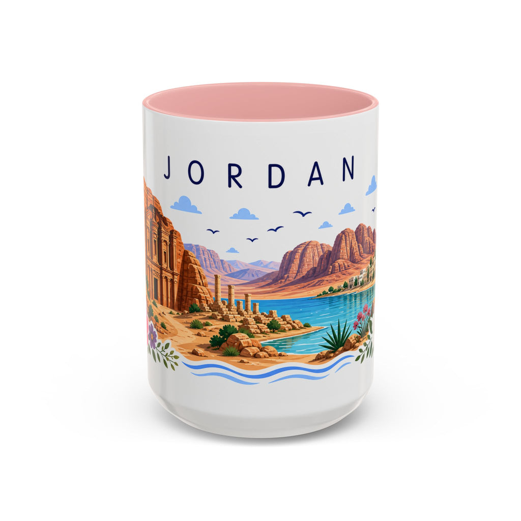 Jordan Coffee Mug | Travel Souvenir Accent Mug | Place Gift Ceramic Cup 11oz 15oz