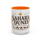 Sahara Dunes Coffee Mug | Travel Destination Souvenir Gift | Accent Color Ceramic 11oz 15oz