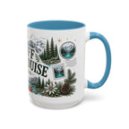 Banff Lake Louise Coffee Mug | Travel Destination Souvenir Gift | Accent Color Ceramic 11oz 15oz