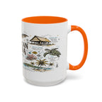 American Samoa National Park Coffee Mug | Pacific Island Rainforest Reef Gift | Accent Color Ceramic 11oz 15oz