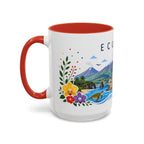 Ecuador Coffee Mug | Travel Souvenir Accent Mug | Place Gift Ceramic Cup 11oz 15oz