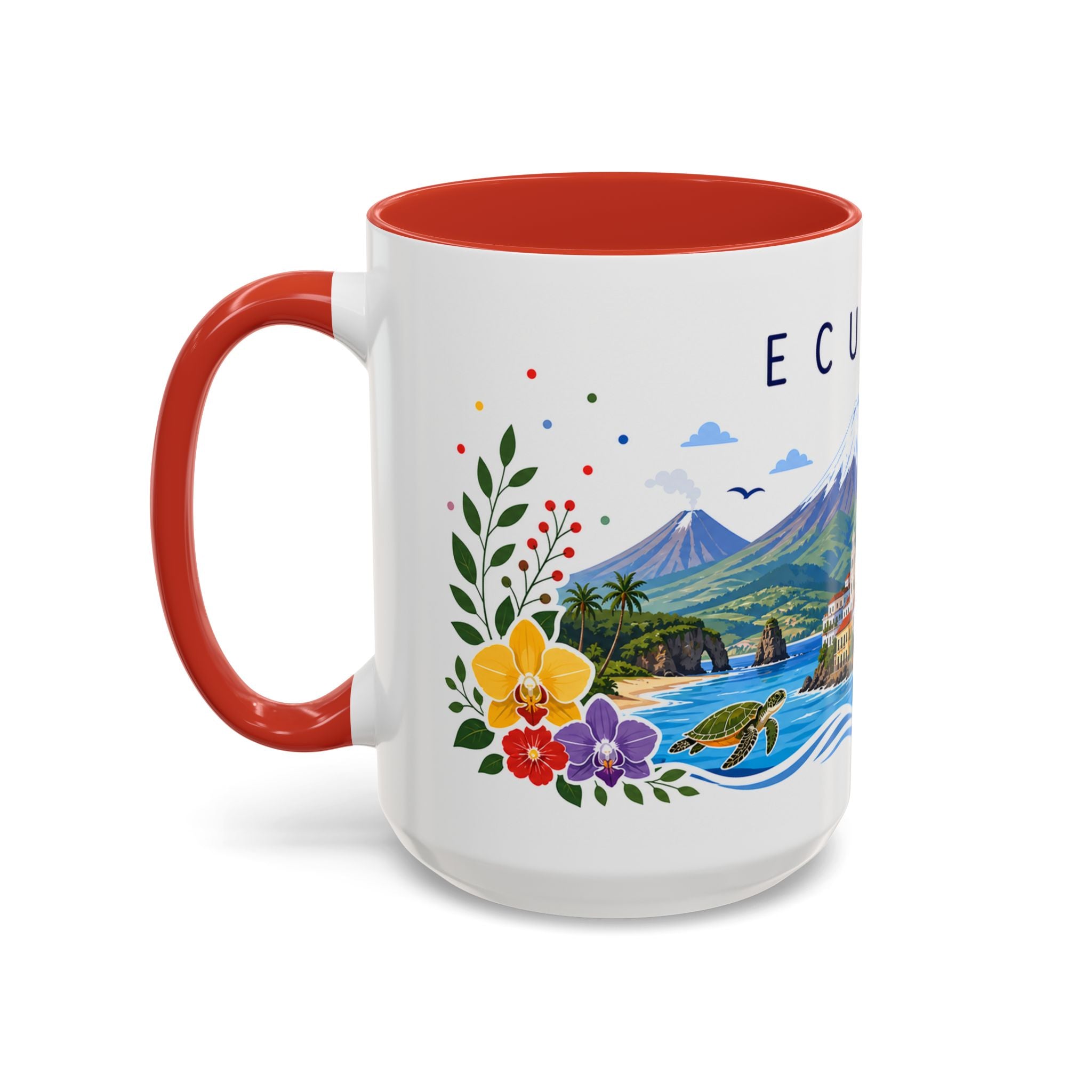 Ecuador Coffee Mug | Travel Souvenir Accent Mug | Place Gift Ceramic Cup 11oz 15oz