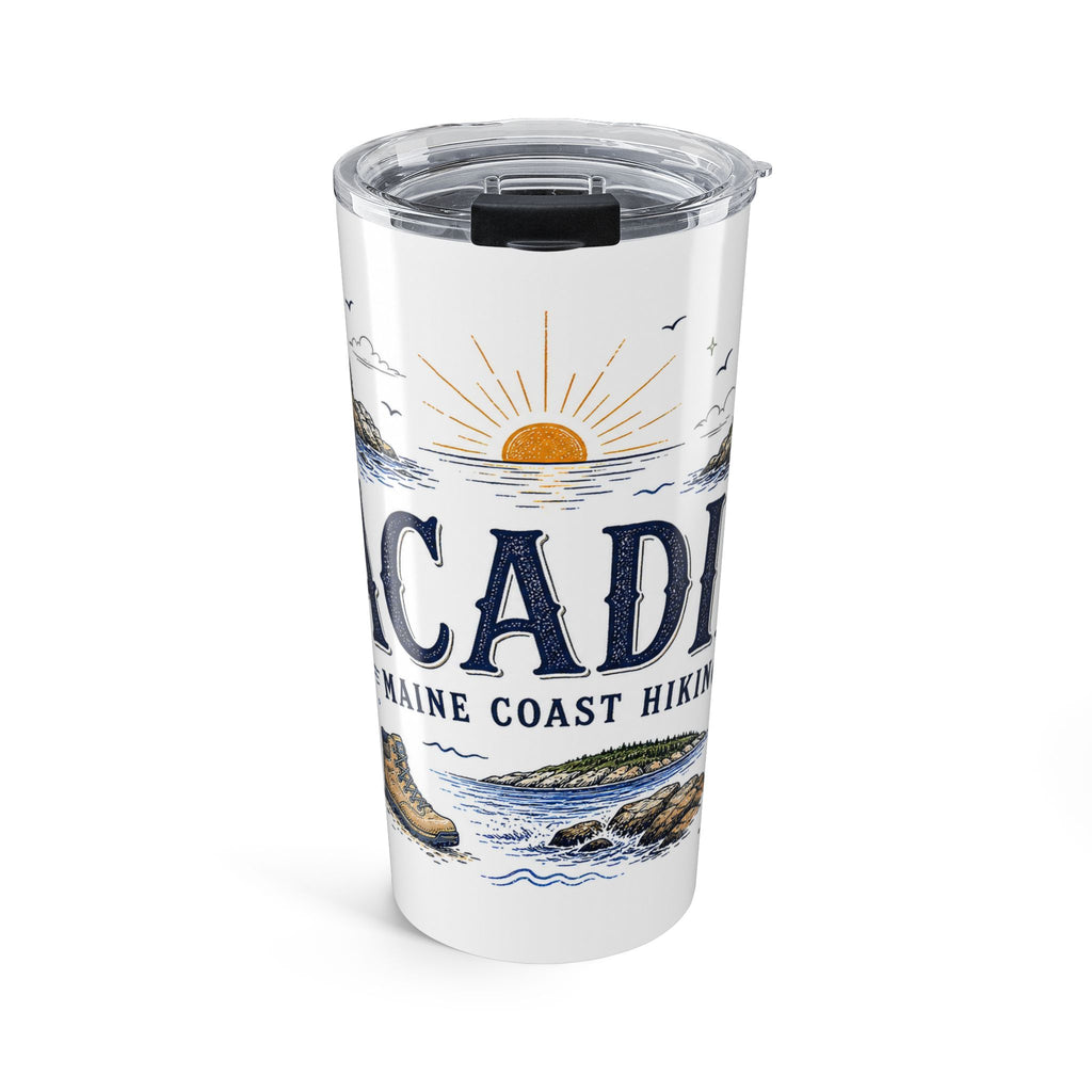 Acadia National Park 20oz Tumbler | Maine Coast Hiking Gift | Insulated Stainless Steel Travel Cup