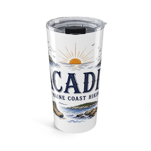 Acadia National Park 20oz Tumbler | Maine Coast Hiking Gift | Insulated Stainless Steel Travel Cup