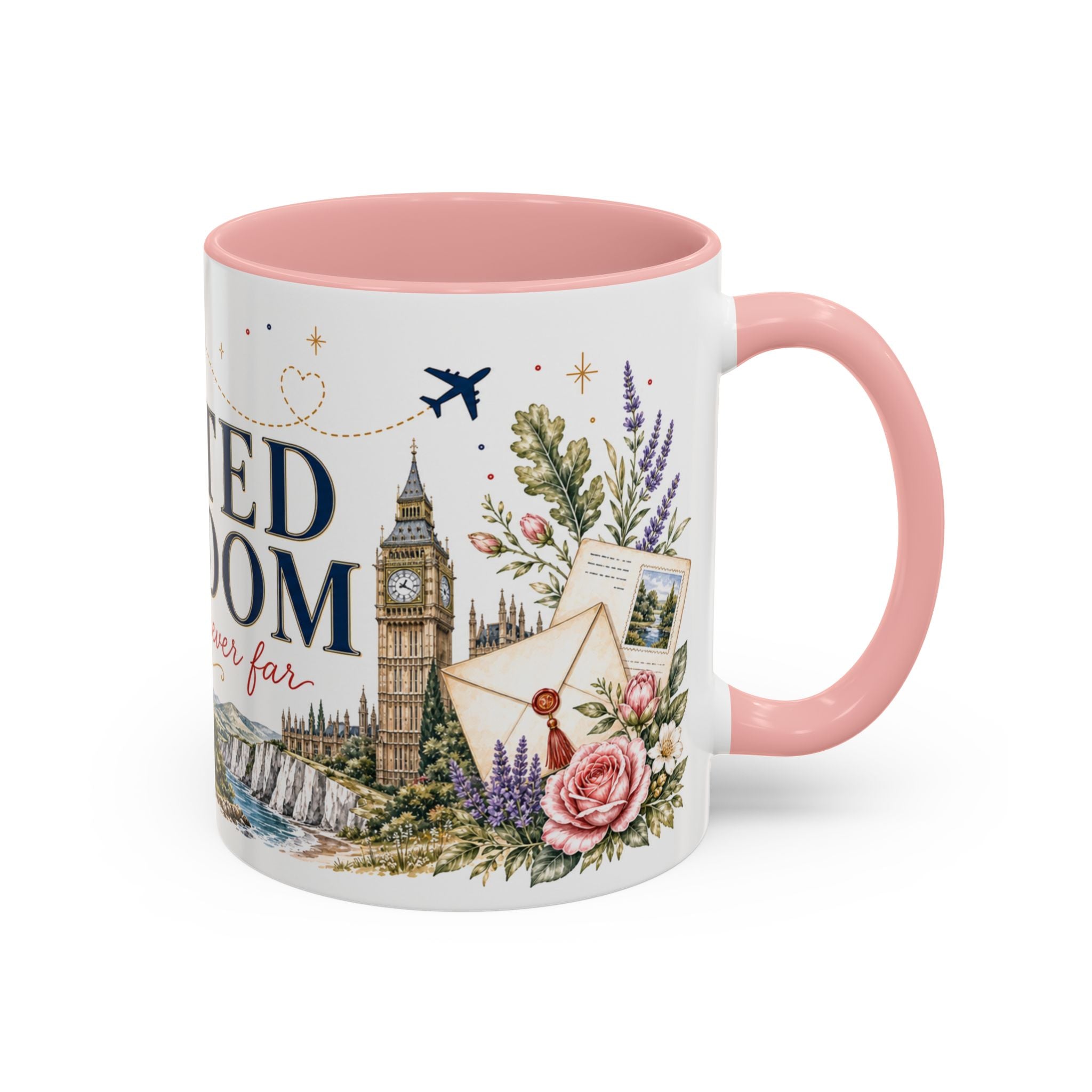 United Kingdom Home Country Mug | Moving Away Gift | Long Distance Friendship | 11 oz 15 oz Accent Mug