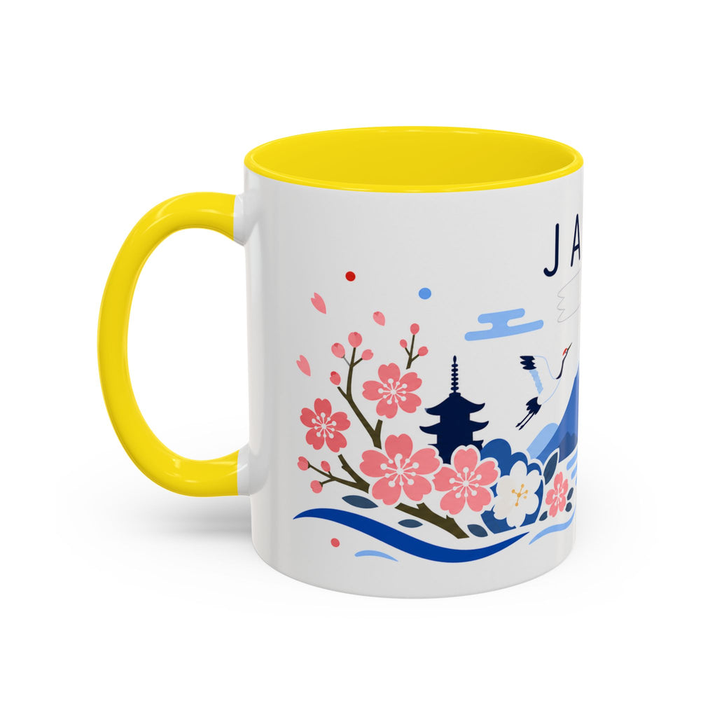 Japan Coffee Mug | Travel Souvenir Accent Mug | Country Gift Ceramic Cup 11oz 15oz