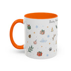 Rocky Mountain National Park Christmas Mug | Watercolor Travel Souvenir | Holiday Gift | Accent Ceramic Coffee Cup 11oz 15oz