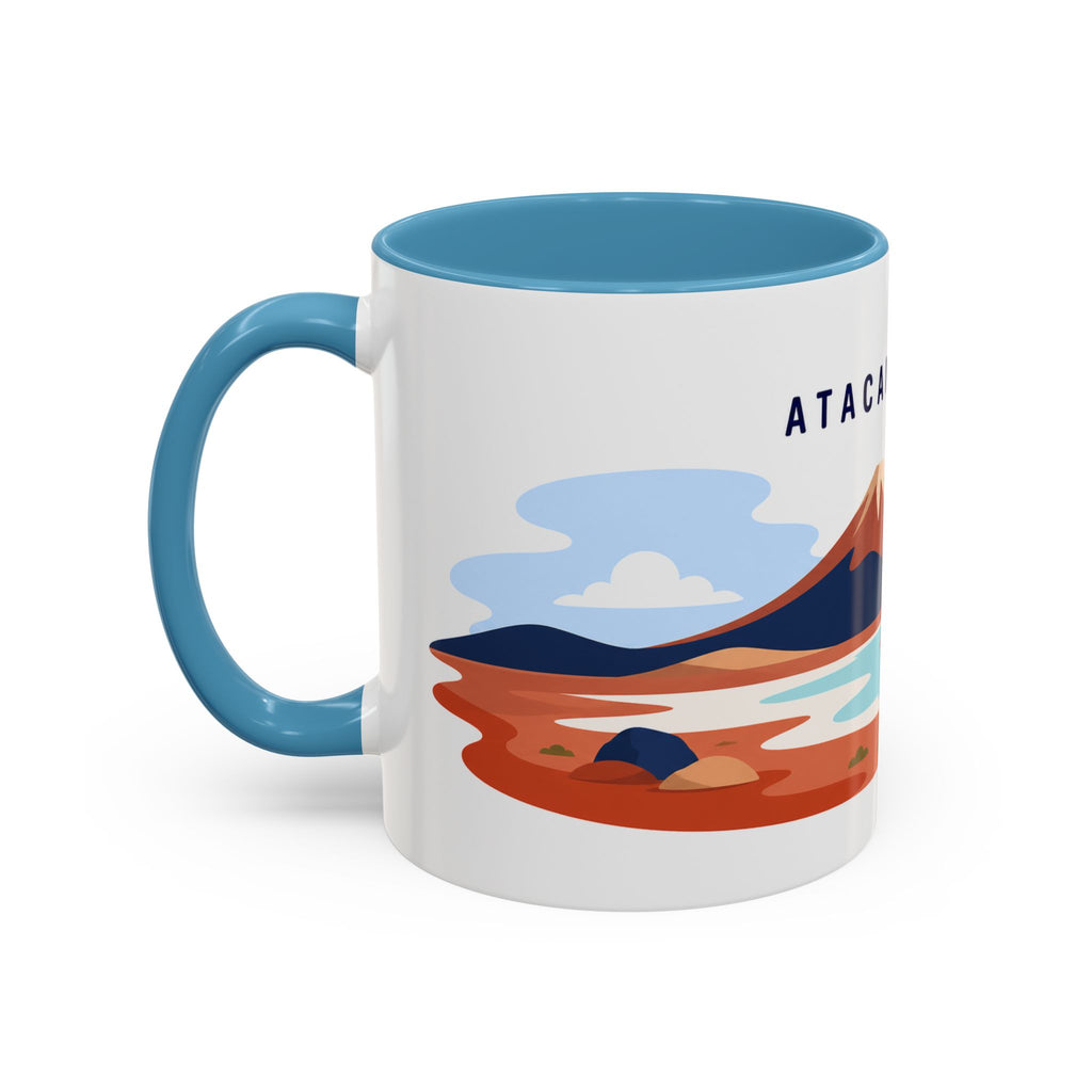 Atacama Desert Coffee Mug | Travel Destination Souvenir Gift | Accent Color Ceramic 11oz 15oz