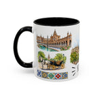 Seville Illustrated Travel Mug | City Souvenir Accent Coffee Mug | 11oz 15oz Ceramic Cup