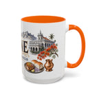 Pune Coffee Mug | India Travel Souvenir | Vintage Illustrated City Gift | 11 oz 15 oz Accent Mug