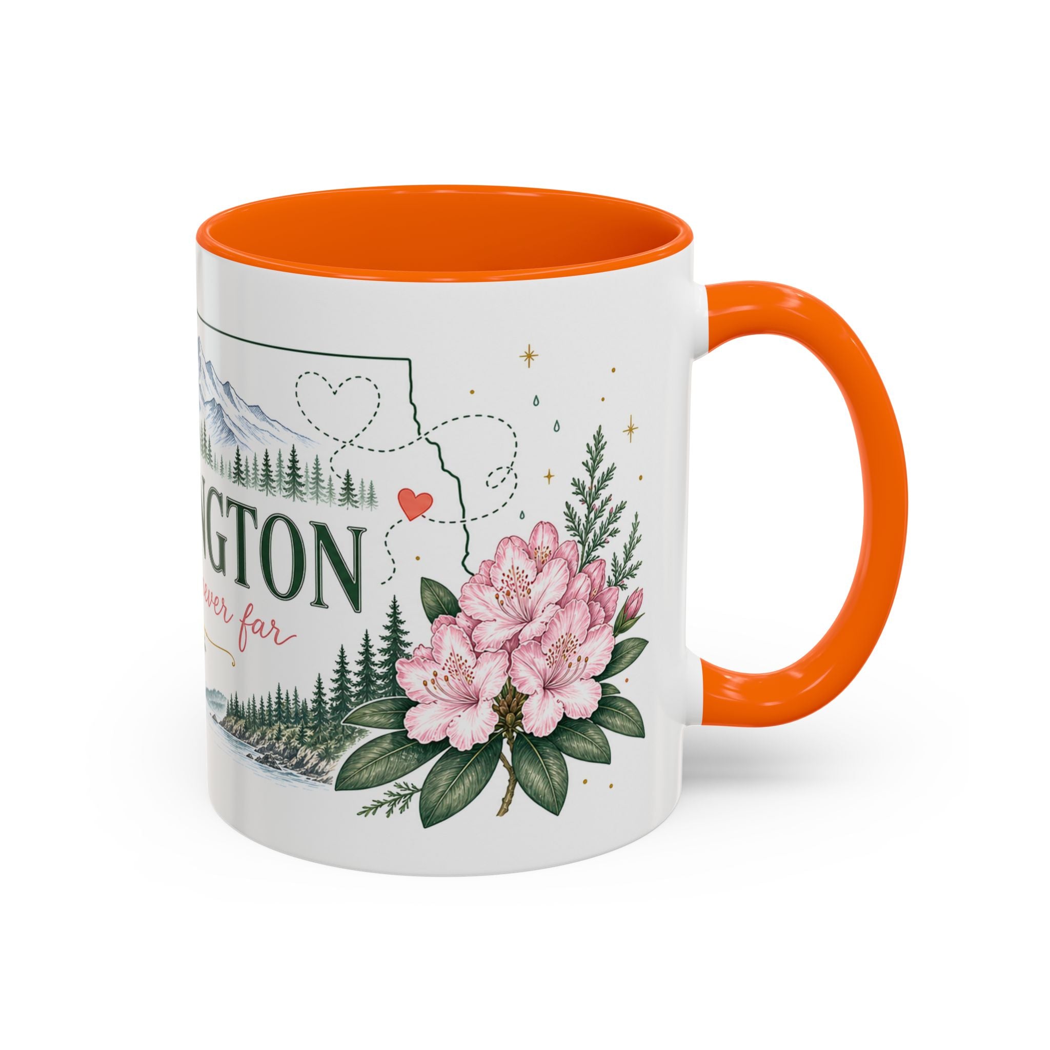 Washington State Map Mug | Moving Away, Homesick, Long Distance Friendship Gift