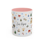 Las Vegas Christmas Mug | Watercolor City Souvenir, Travel Memories (11oz, 15oz)