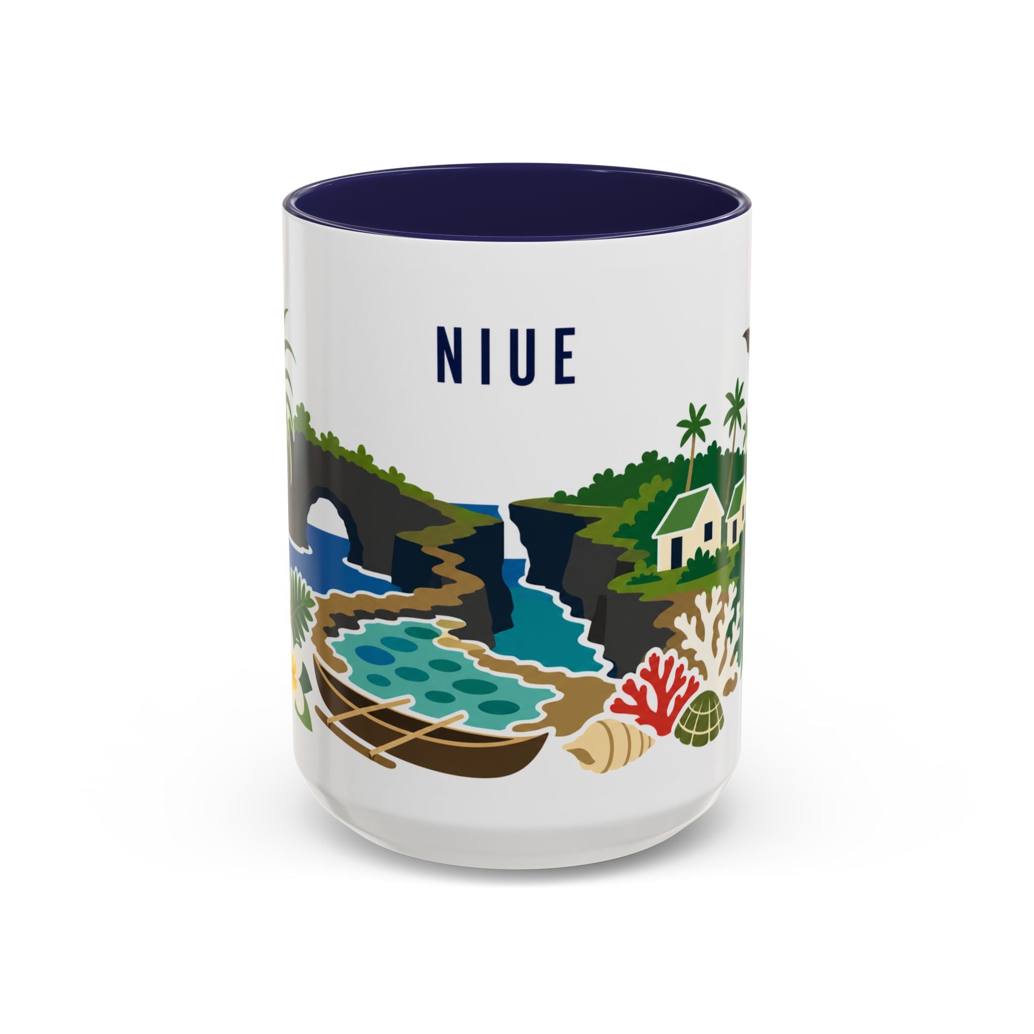 Niue Coffee Mug | Travel Souvenir Accent Mug | Country Gift Ceramic Cup 11oz 15oz