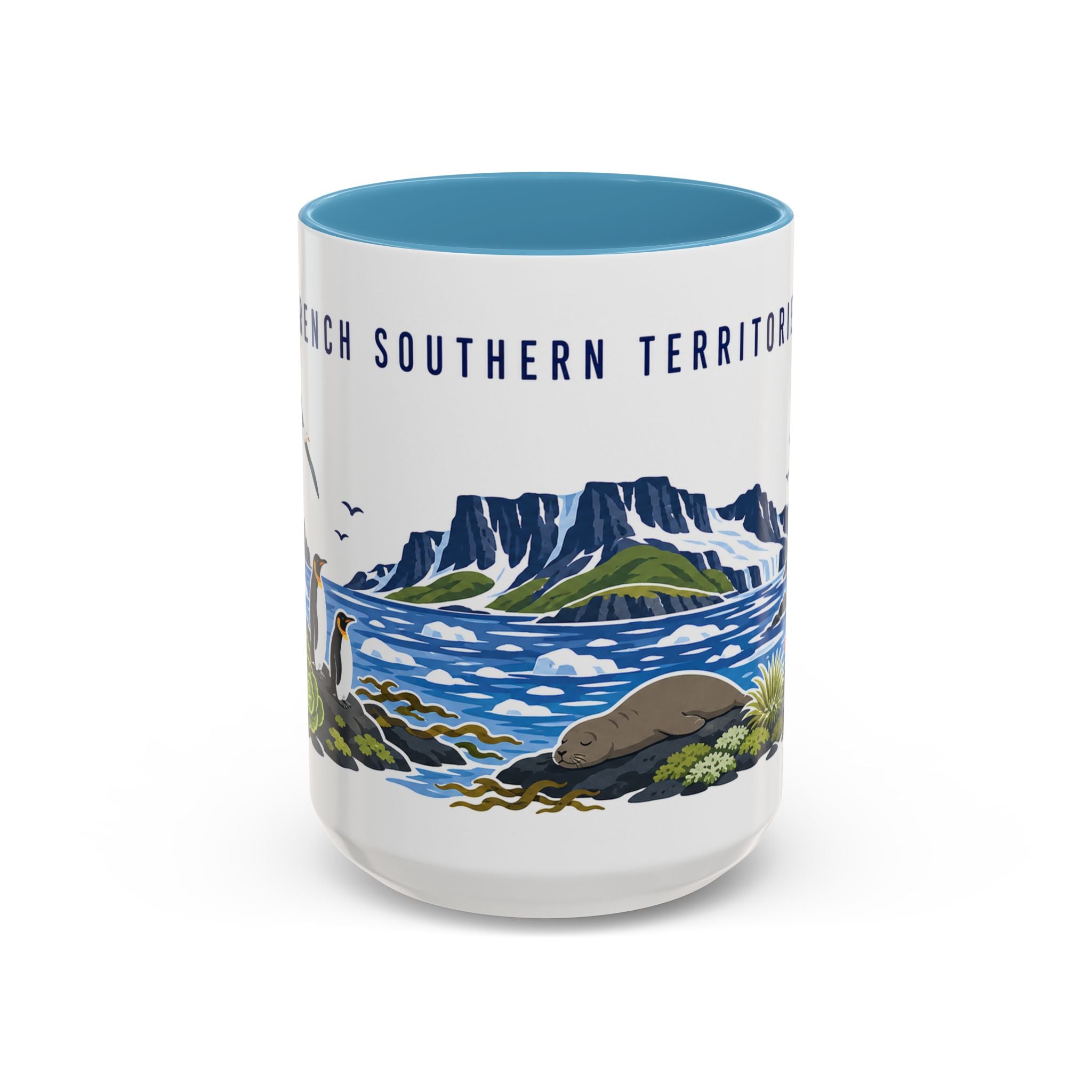 French Southern Territories Coffee Mug | Travel Souvenir Accent Mug | Country Gift Ceramic Cup 11oz 15oz