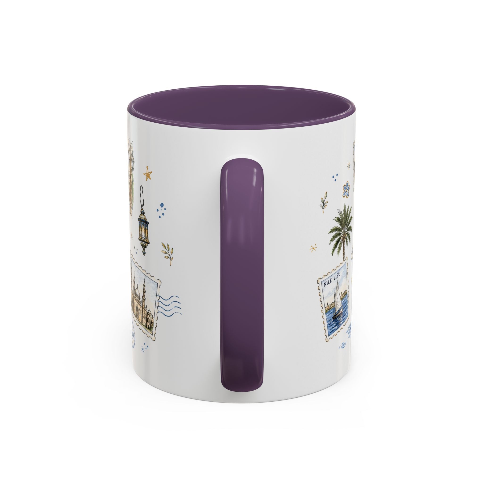 Cairo Coffee Mug | Egypt Souvenir Travel Gift | Accent Color Ceramic 11oz 15oz