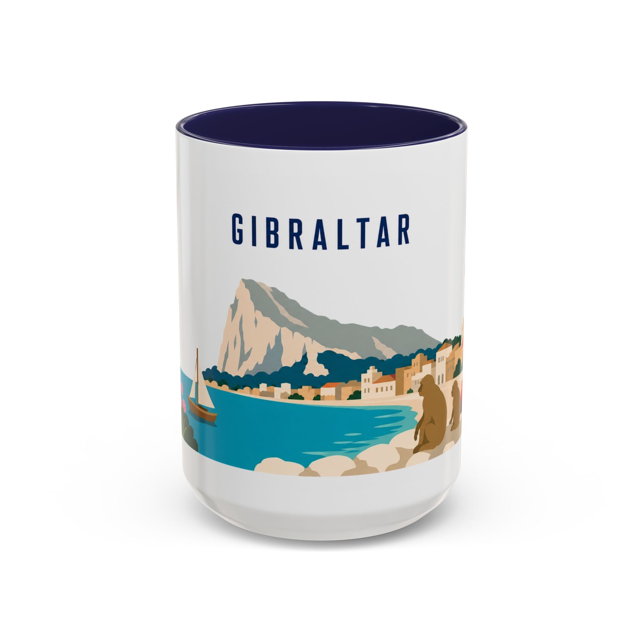 Gibraltar Coffee Mug | Travel Souvenir Accent Mug | Country Gift Ceramic Cup 11oz 15oz