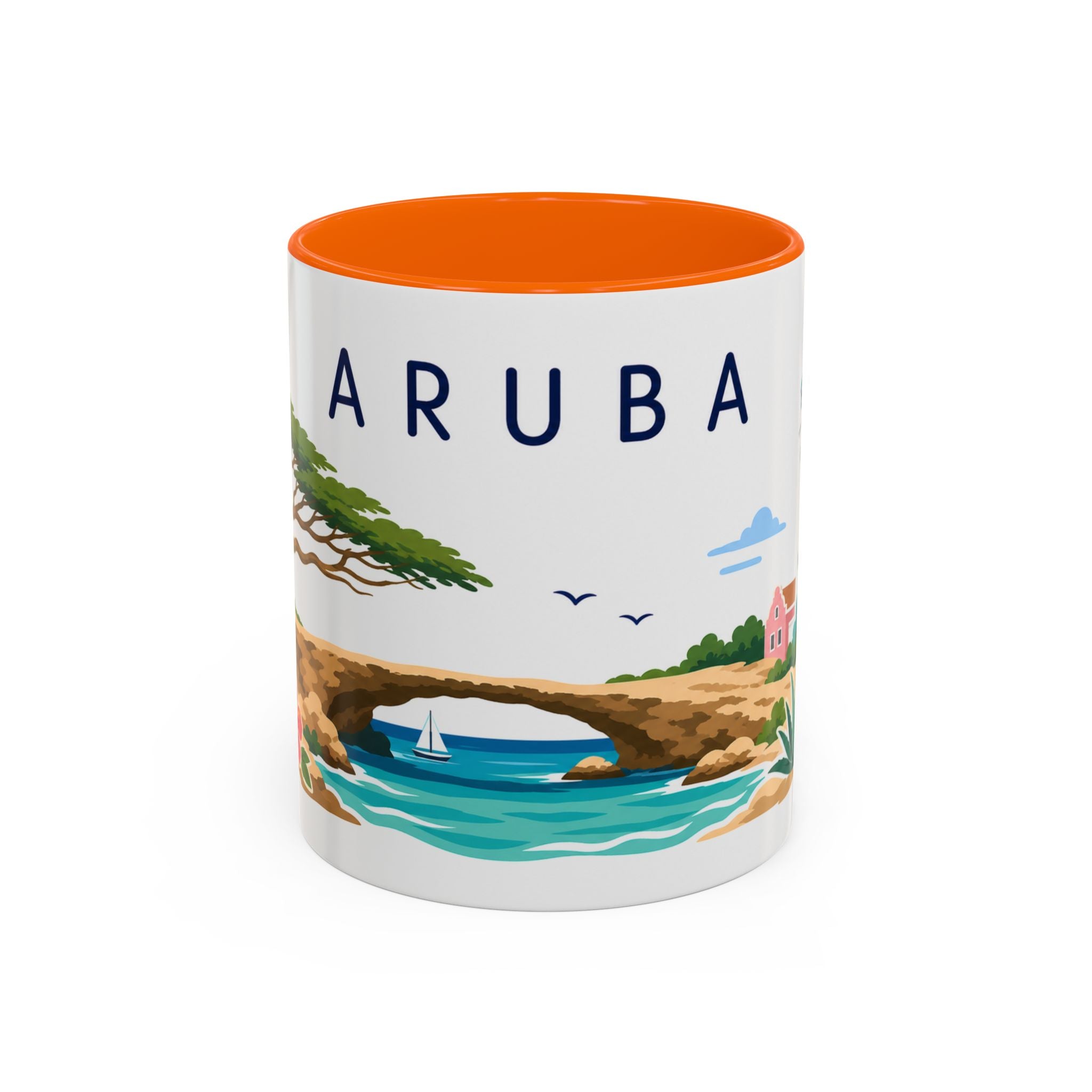 Aruba Coffee Mug | Travel Souvenir Accent Mug | Country Gift Ceramic Cup 11oz 15oz