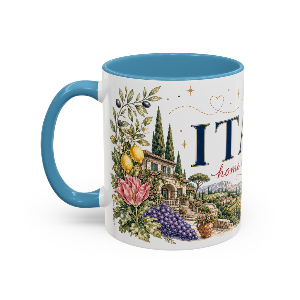 Italy Home Country Mug | Moving Away Gift | Long Distance Friendship | 11 oz 15 oz Accent Mug