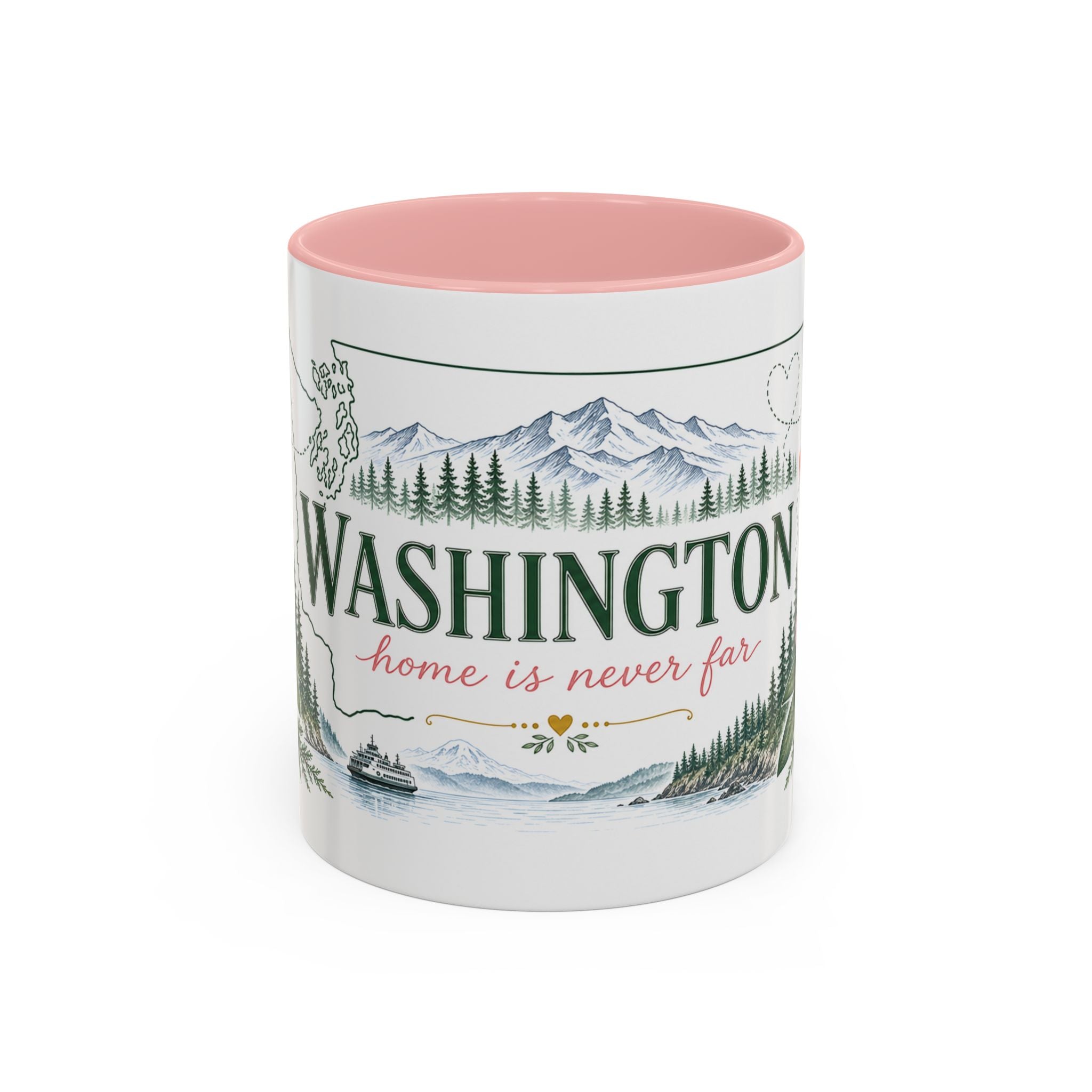 Washington State Map Mug | Moving Away, Homesick, Long Distance Friendship Gift