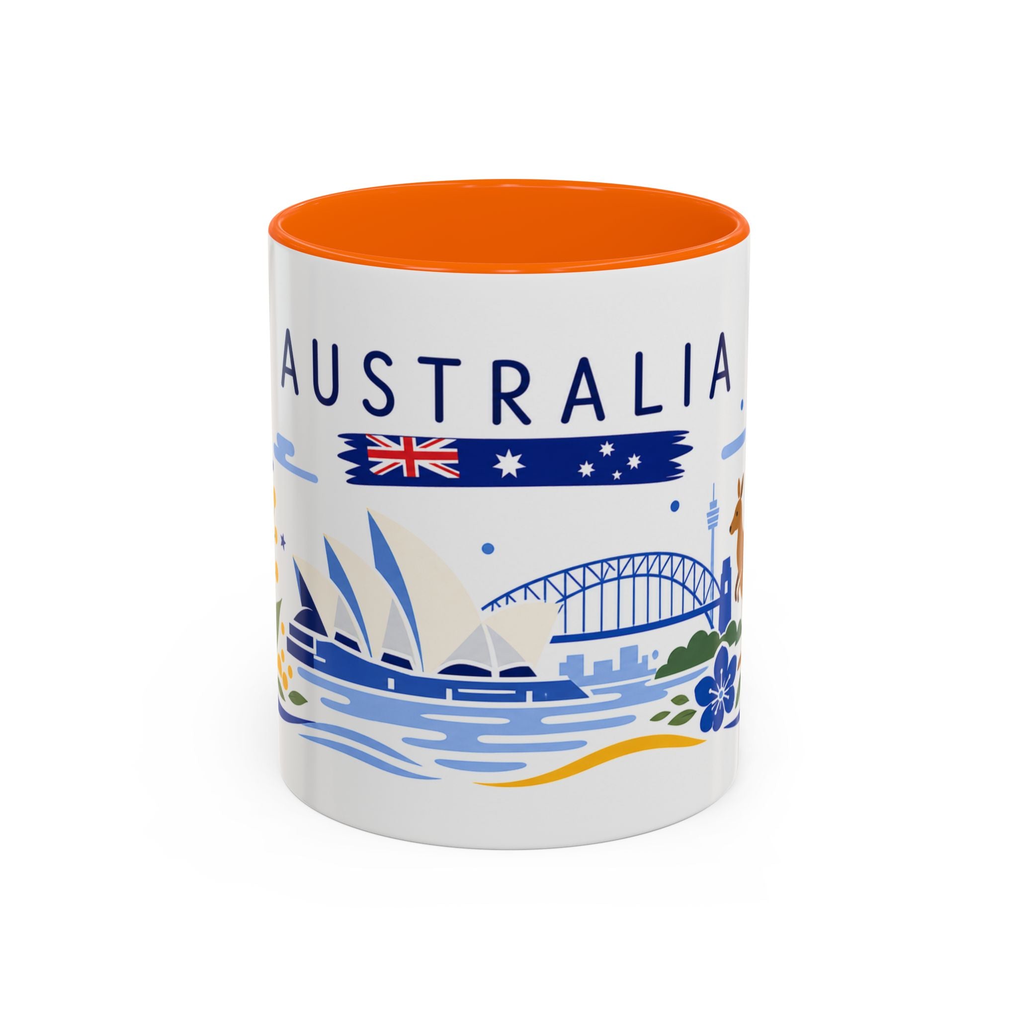 Australia Coffee Mug | Travel Souvenir Accent Mug | Country Gift Ceramic Cup 11oz 15oz