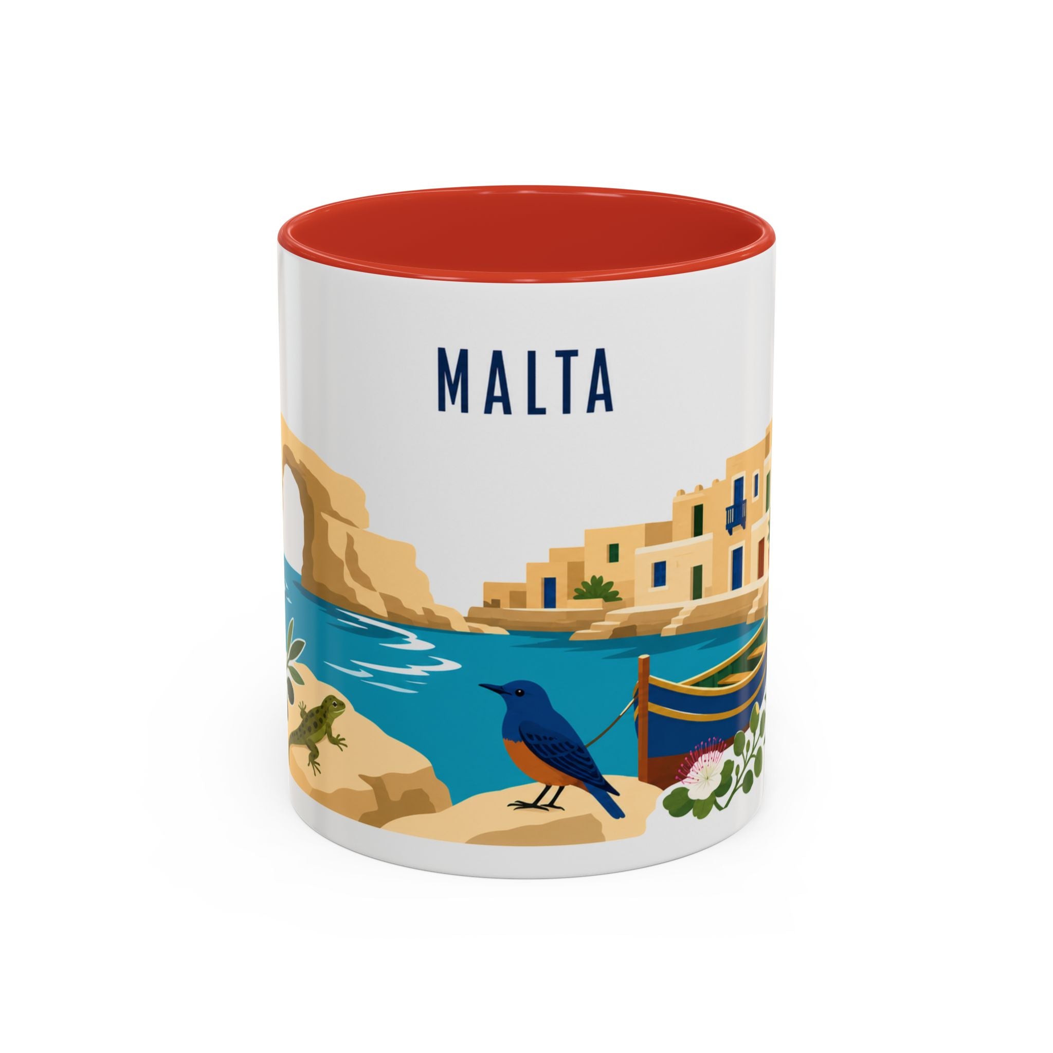 Malta Coffee Mug | Travel Souvenir Accent Mug | Country Gift Ceramic Cup 11oz 15oz
