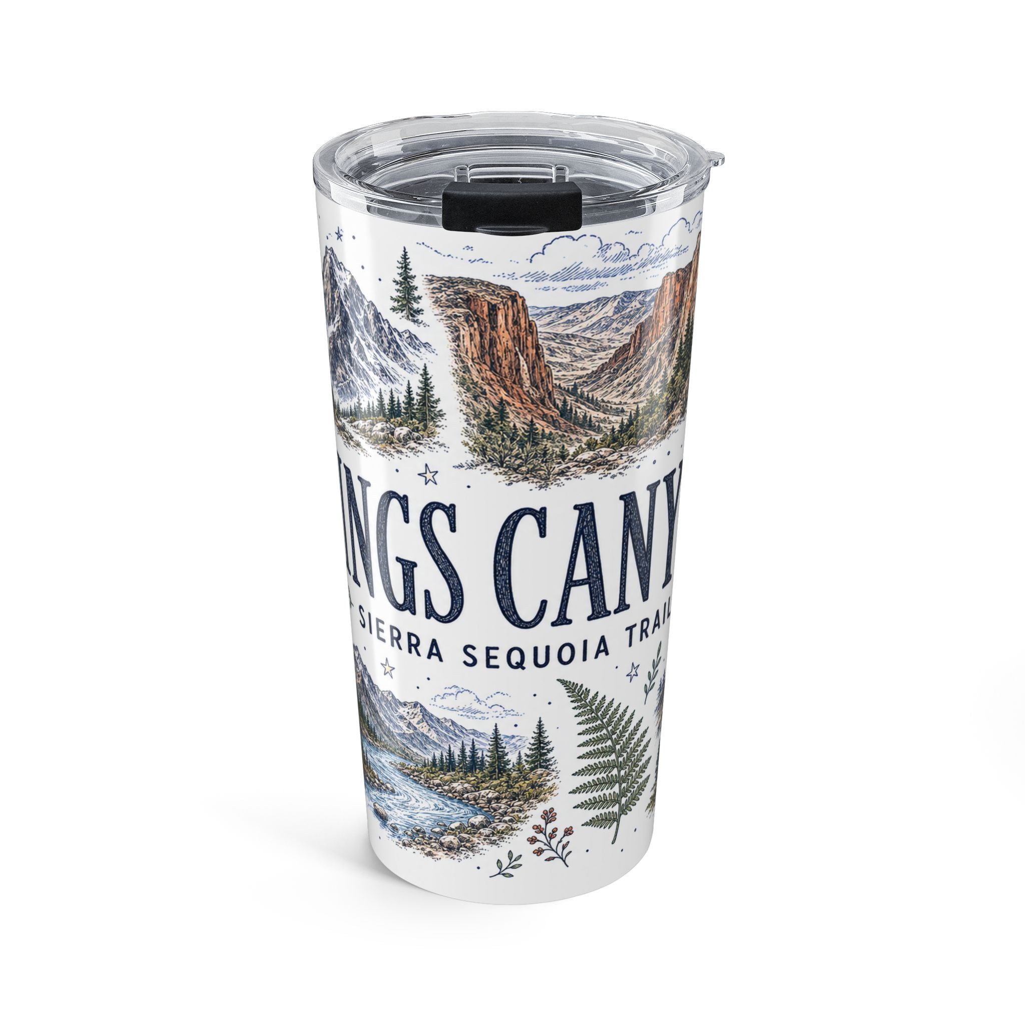 Kings Canyon National Park 20oz Tumbler | California Sierra Nevada Sequoia Gift | Insulated Stainless Steel Travel Cup