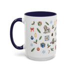 Budapest Christmas Mug | Watercolor City Souvenir | Ceramic Coffee Cup (11oz 15oz)