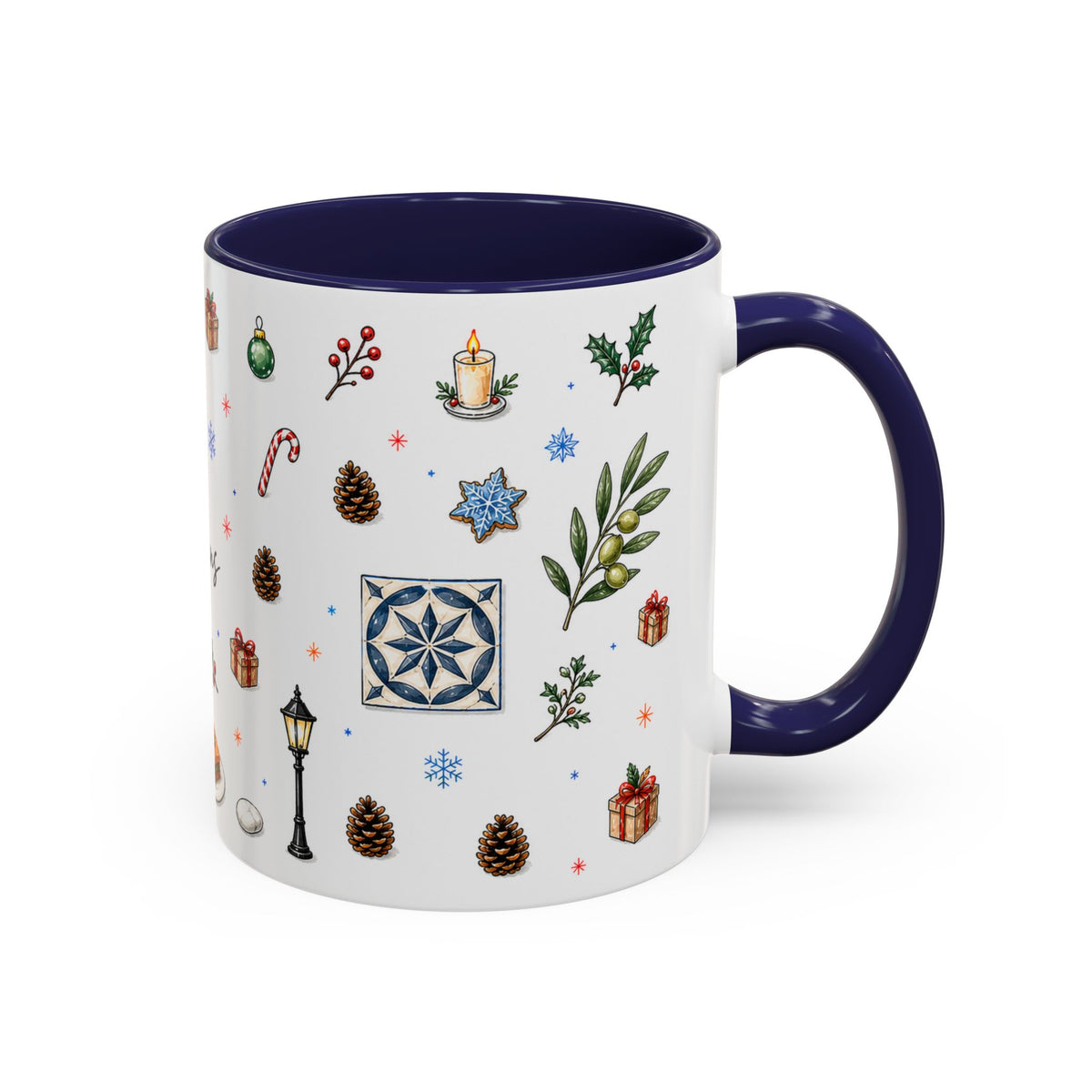 Athens Christmas Mug | Watercolor City Souvenir, Travel Gift (11oz/15oz)