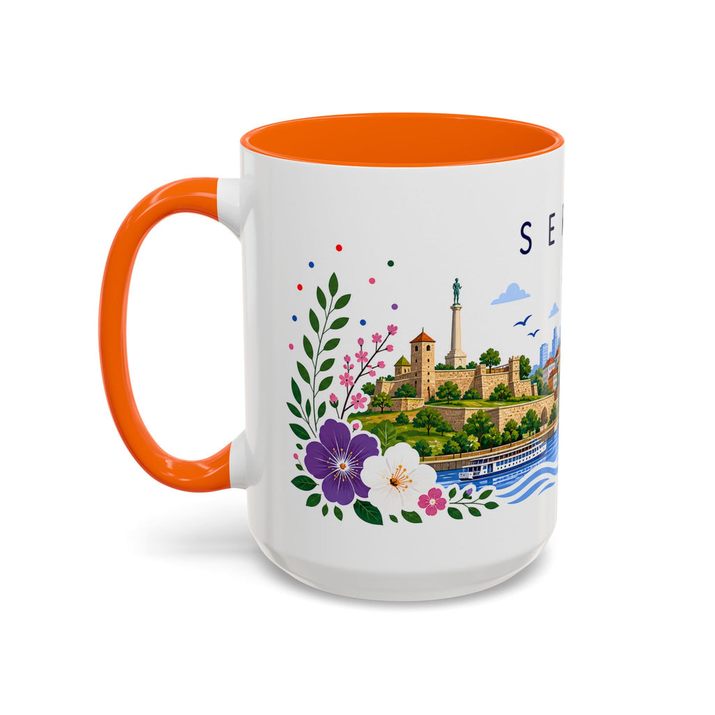 Serbia Coffee Mug | Travel Souvenir Accent Mug | Place Gift Ceramic Cup 11oz 15oz