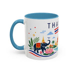 Thailand Coffee Mug | Travel Souvenir Accent Mug | Country Gift Ceramic Cup 11oz 15oz