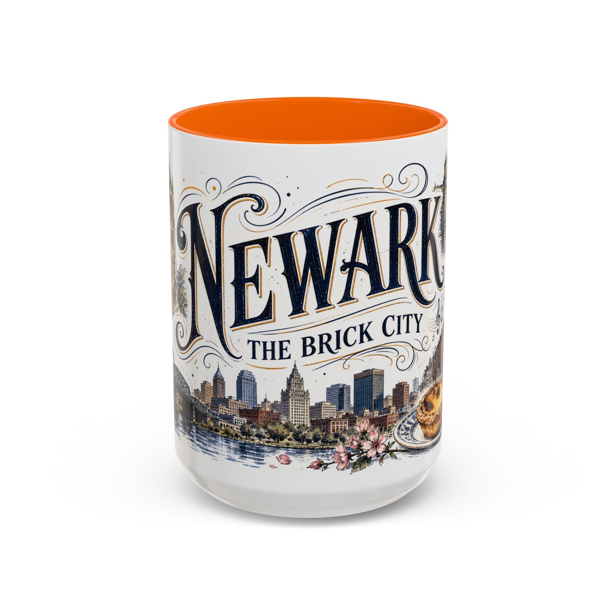 Newark Coffee Mug | United States Travel Souvenir | Vintage Illustrated City Gift | 11 oz 15 oz Accent Mug