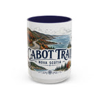 Cabot Trail Mug, Nova Scotia Travel Souvenir, Bucket List Gift, Accent Ceramic Coffee Mug 11oz 15oz