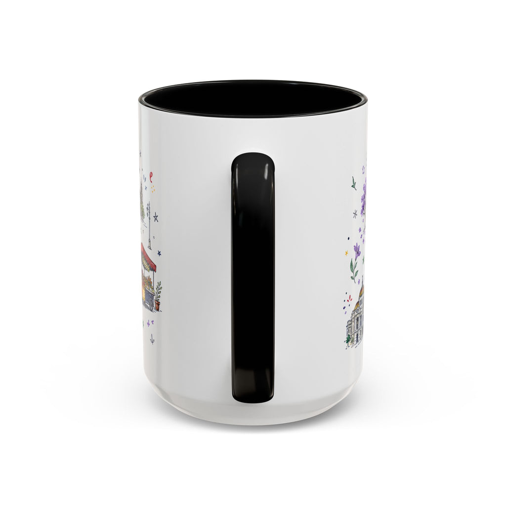 Mexico City Coffee Mug | Mexico Souvenir Travel Gift | Accent Color Ceramic 11oz 15oz