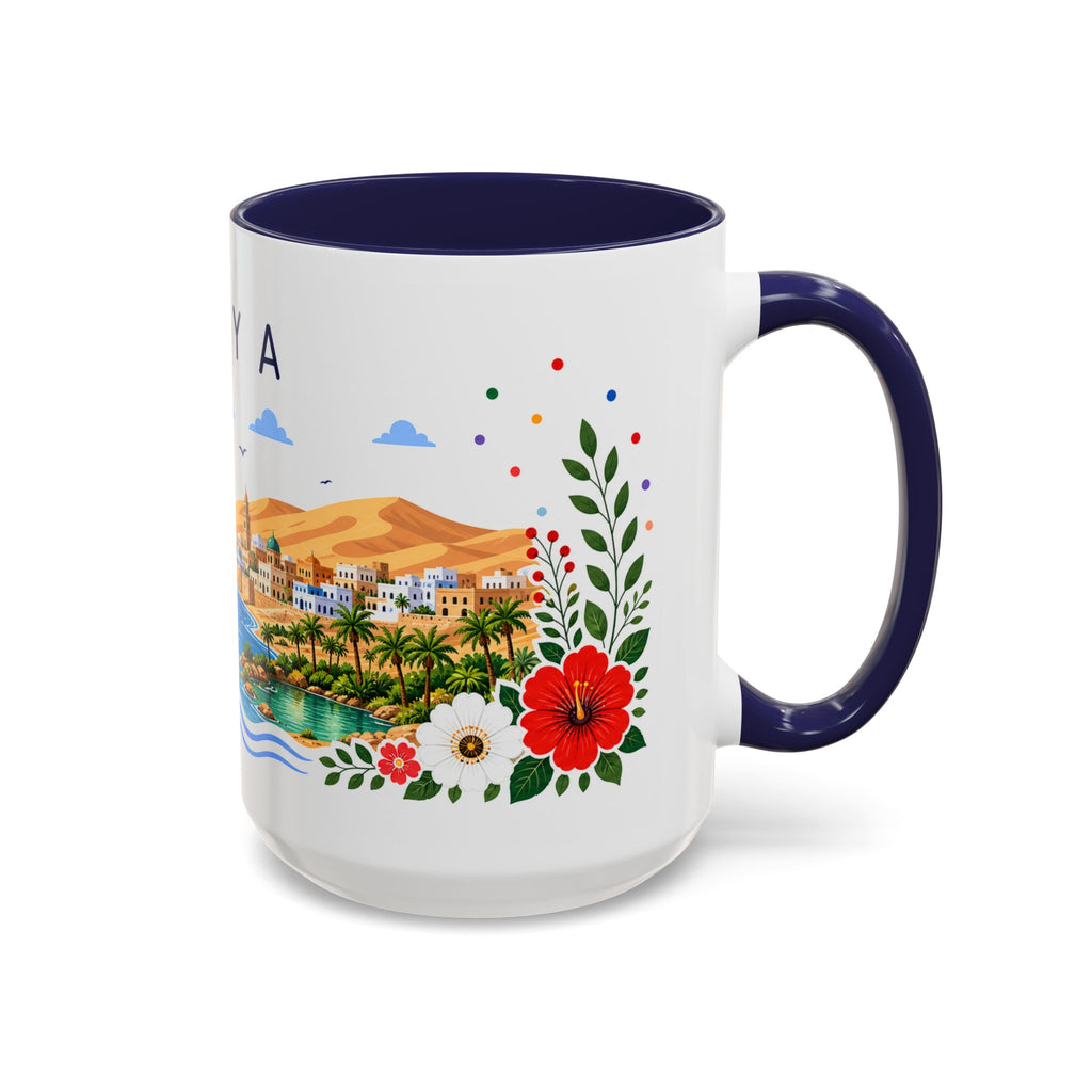 Libya Coffee Mug | Travel Souvenir Accent Mug | Place Gift Ceramic Cup 11oz 15oz