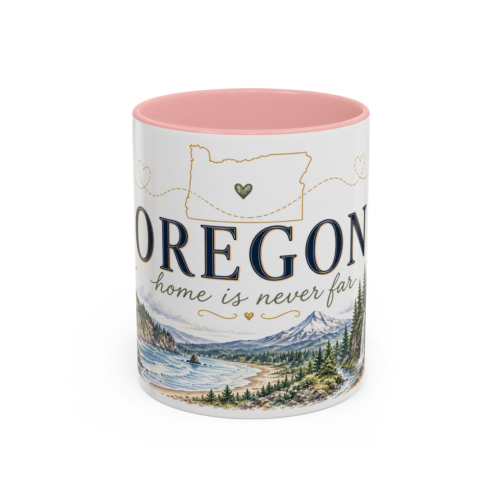 Oregon State Mug | Moving Away, Long Distance Friendship Gift | 11oz 15oz Accent Mug