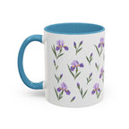 Tennessee Iris Mug, State Flower Floral Coffee Cup, 11oz Botanical Gift