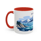 Glacier Bay National Park Coffee Mug | Solid Color Block Park Souvenir | 11oz 15oz Accent Mug