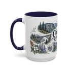 Columbia River Gorge Mug, Pacific Northwest Travel Souvenir, Bucket List Gift, Accent Ceramic Coffee Mug 11oz 15oz