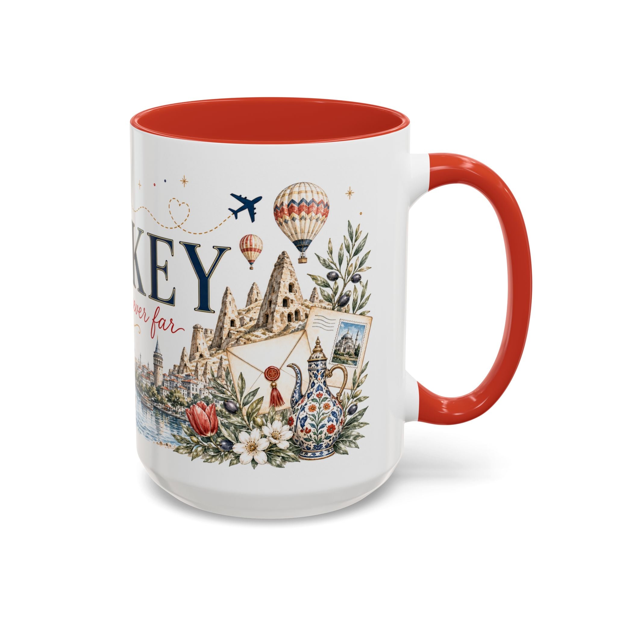 Turkey Home Country Mug | Moving Away Gift | Long Distance Friendship | 11 oz 15 oz Accent Mug