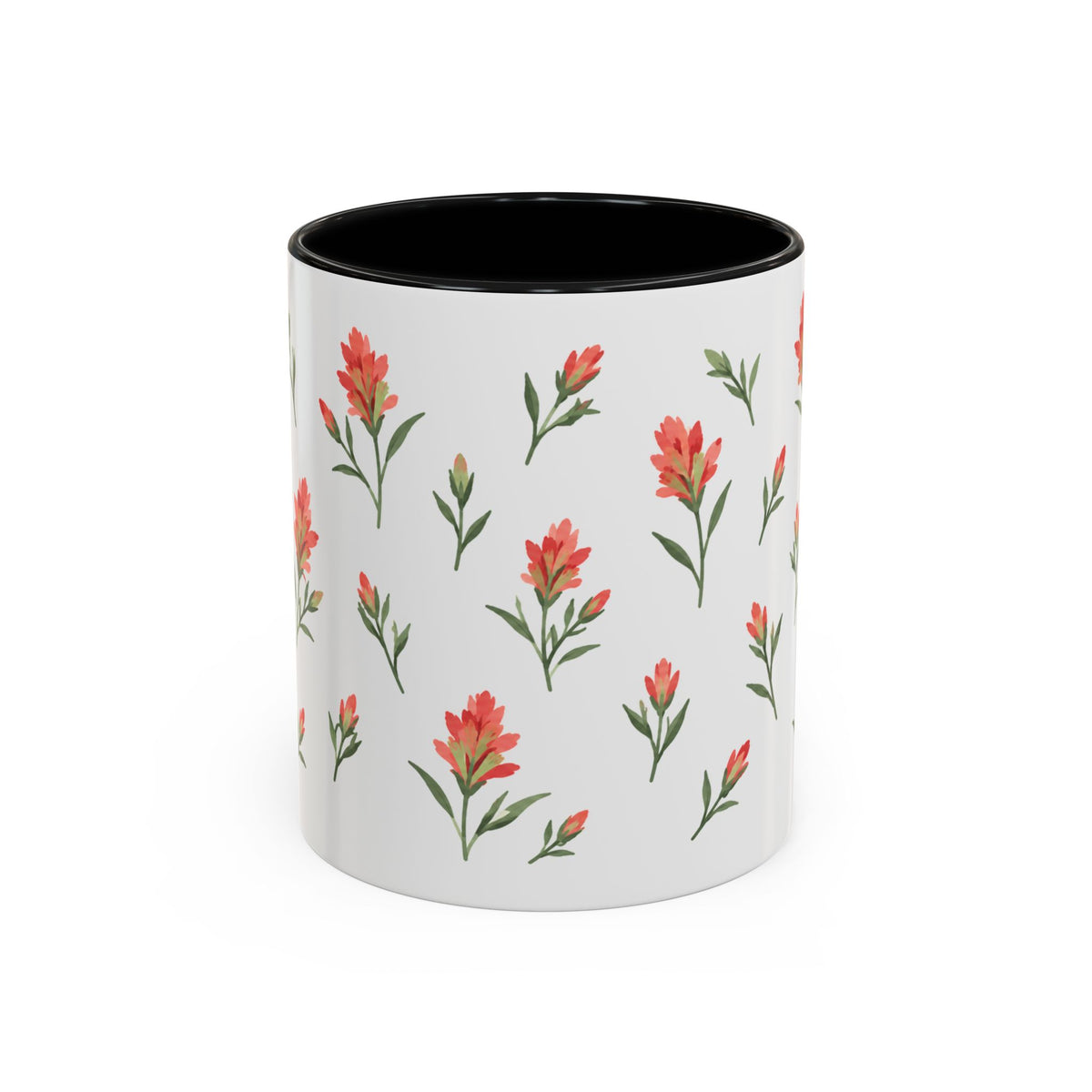 Wyoming Indian Paintbrush Mug, State Flower Floral Coffee Cup, 11oz Botanical Gift