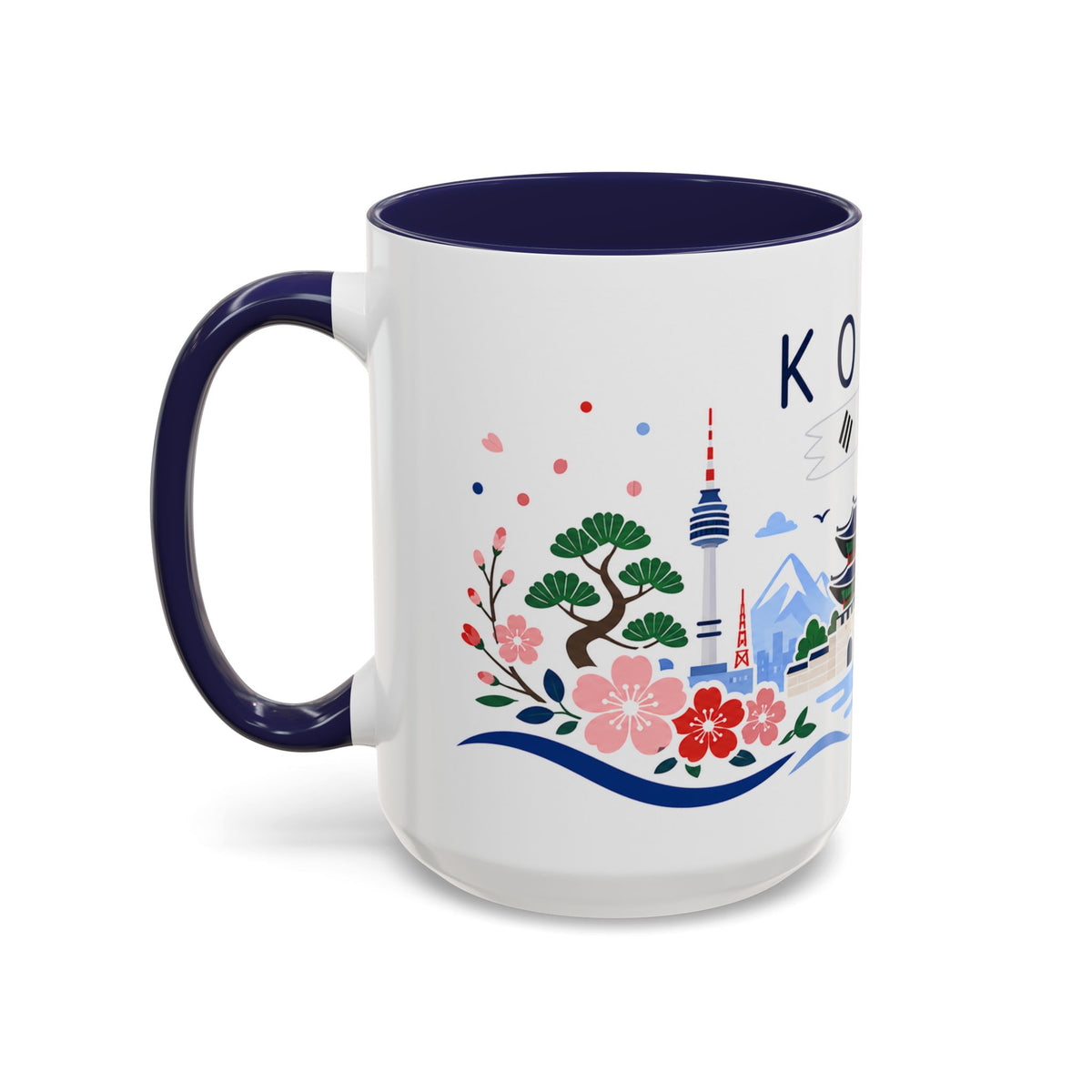 South Korea Coffee Mug | Travel Souvenir Accent Mug | Country Gift Ceramic Cup 11oz 15oz